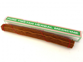 Тибетское травяное медицинское благовоние, 25см. Pure Tibetan Herbal Medicine incense. -5