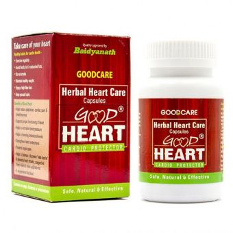 ГУД ХАРТ травяной кардио протектор, Бадьянатх, 60 капс. Herbal Heart Care GOOD HEART -5
