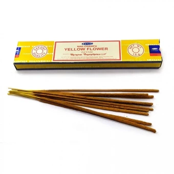 Благовоние Желтый цветок (Yellow Flower incense sticks) Satya | Сатья 15г -5