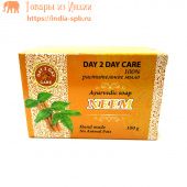  Ним аюрведическое 100% растительное мыло  Дэй Ту Дэй Кэр, 100 г.Ayurvedic Soap NEEM Day 2 Day Care