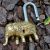 Слон замок рабочий замок с ключами  , бронза на удачу  13х13 см