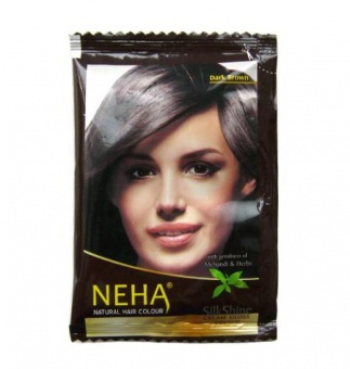 Хна для волос темно-коричневая (Neha Natural Hair Colour Dark Brown) 15 г -5