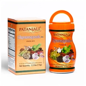 Чаванпраш классический, 1 кг, Патанджали; Chyawanprash, 1 kg, Patanjali -5