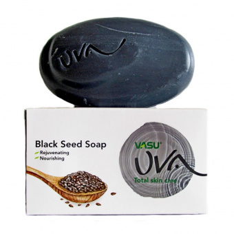 Васу аюрведическое мыло с экстрактом Черного Тмина, 125 г. Vasu Black seed soap. -5
