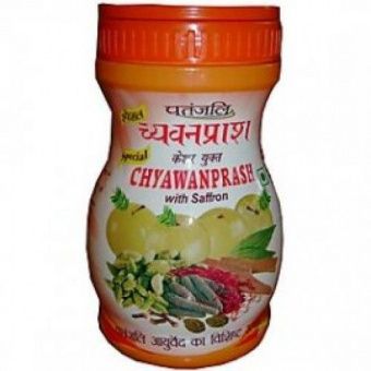 Патанджали джем с шафраном Чаванпраш , 500г. Chyawanprash Patanjali  -5